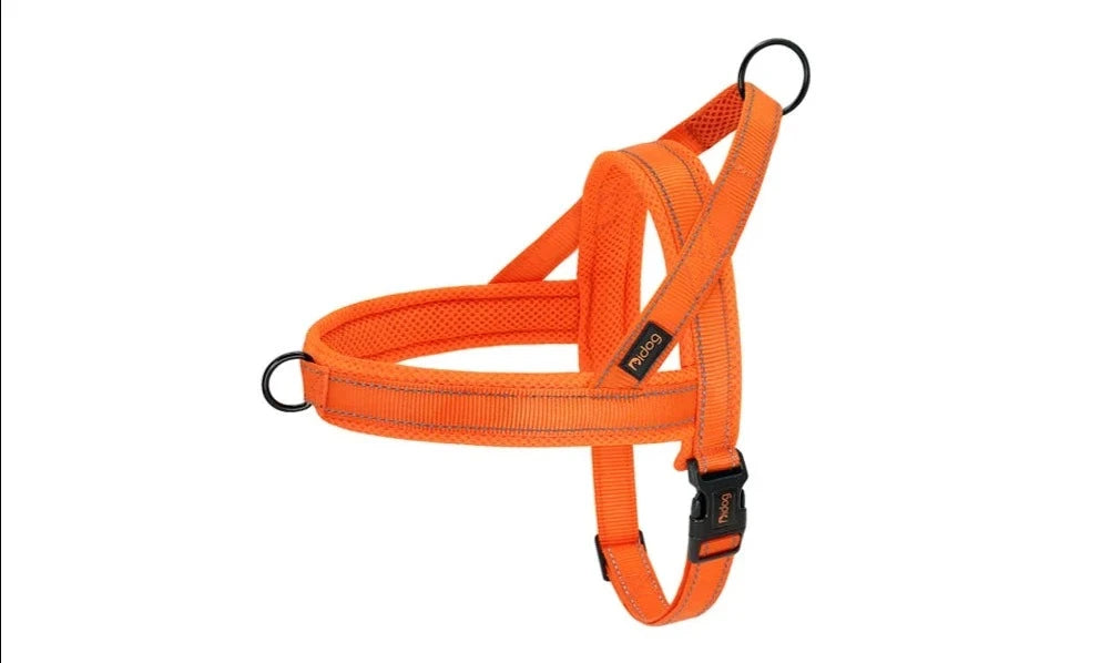 Ultimate No-Pull Nylon Dog Harness - Soft Padded Vest for Small to Large Dogs 044 Orange / S - Dog Store Online