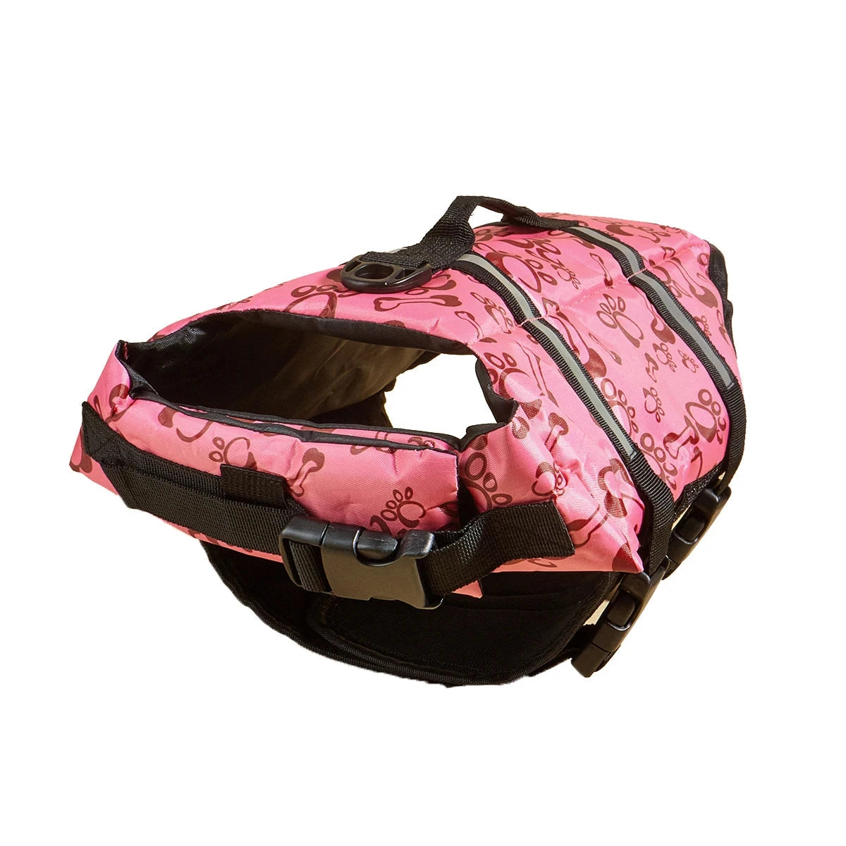 Reflective Adjustable Dog Life Jacket - Enhanced Safety & Buoyancy for Summer Adventures PINK BONE / M - Dog Store Online