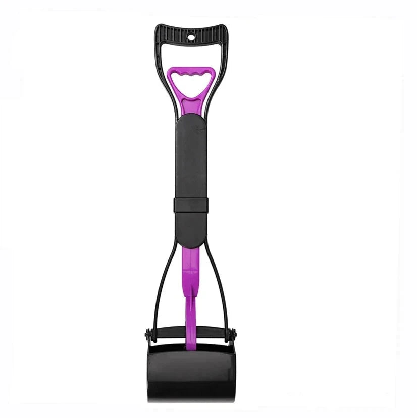 Easy-Clean Long-Handle Pooper Scooper — Effortless Pet Waste Cleanup PURPLE - STRAIGHT / 60CM - Dog Store Online