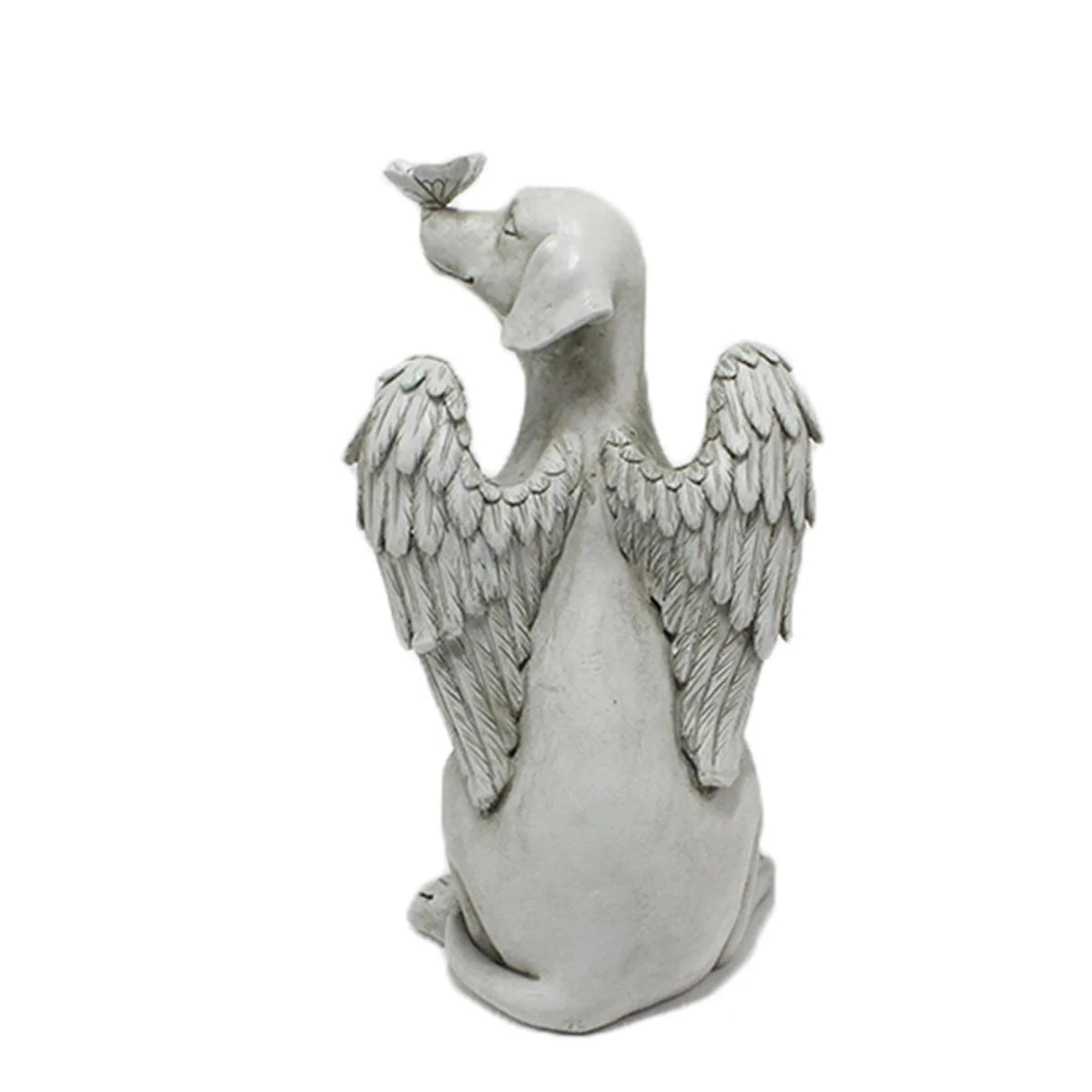 Angel Dog Memorial Statue – Elegant Pet Memorial Stone for Dog Bereavement - Dog Store Online