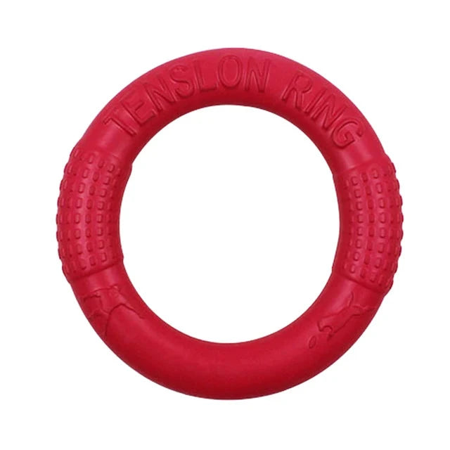 red interactive ring for dogs