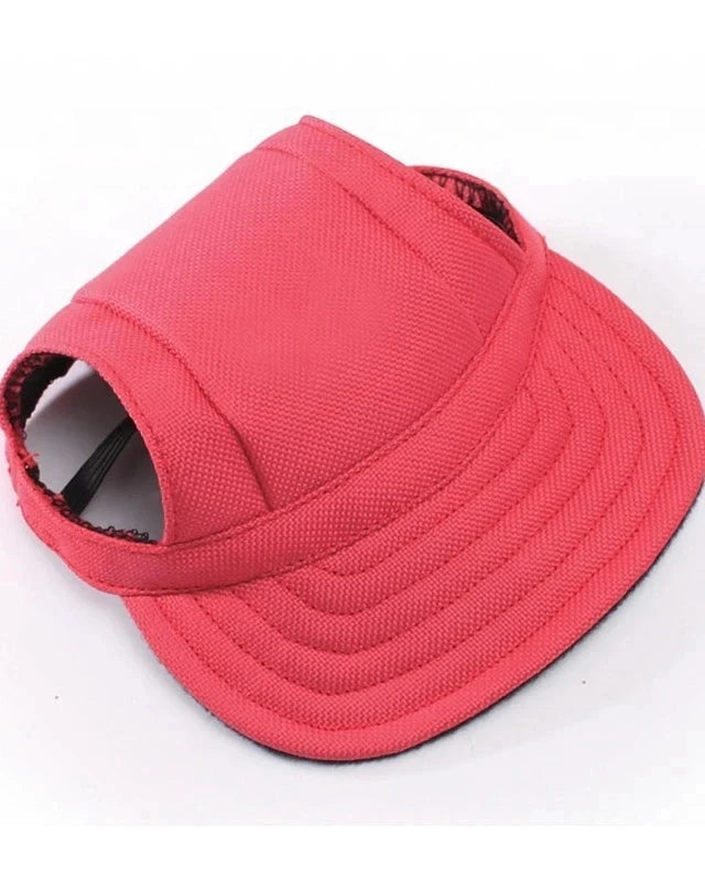 Stylish Canvas Dog Baseball Cap - Perfect for Small Dogs, Outdoor Adventures & Summer Fun RED / M - Dog Store Online