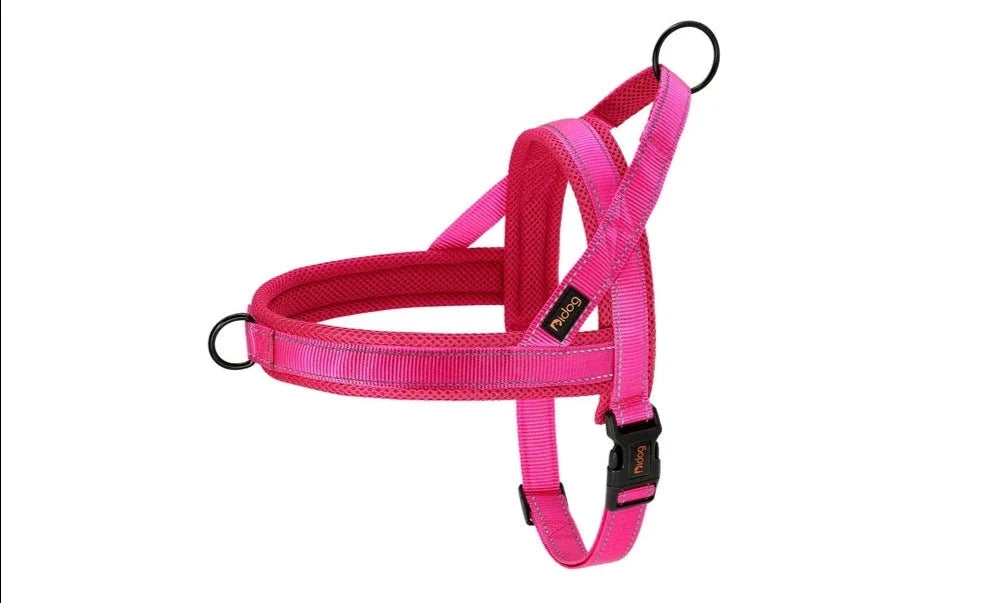 Ultimate No-Pull Nylon Dog Harness - Soft Padded Vest for Small to Large Dogs 044 Rose / S - Dog Store Online