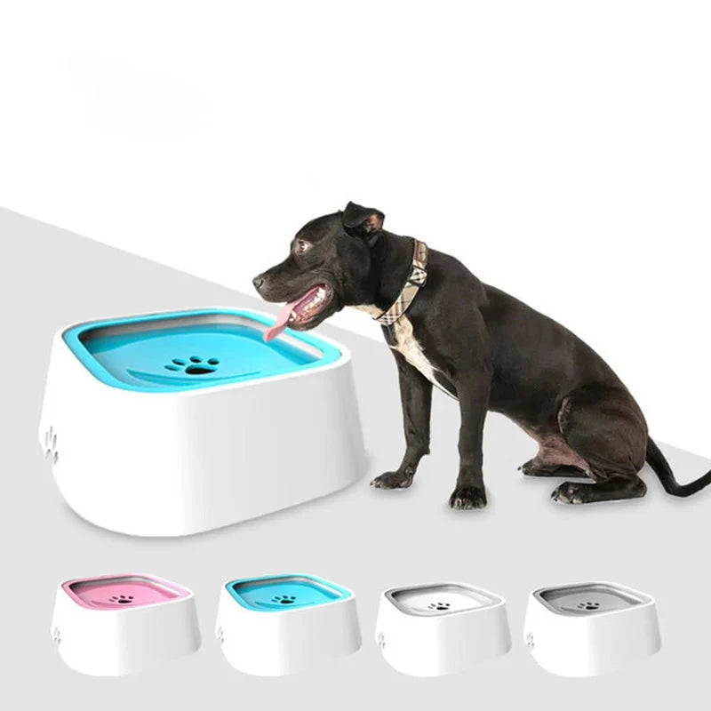 1.5L Floating Dog Water Bowl - Dry Mouth, Slow Anti-Overflow Design - Dog Store Online