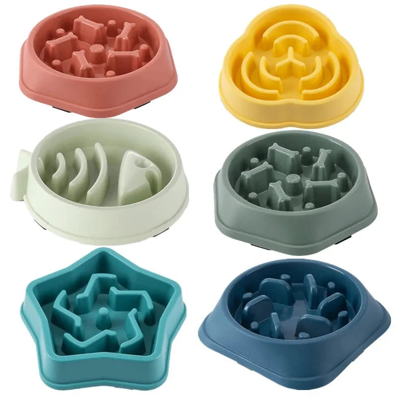 Healthy Slow Feeder Dog Bowl – Anti-Choking, Non-Slip, Durable Design in Multiple Colors & Shapes - Dog Store Online