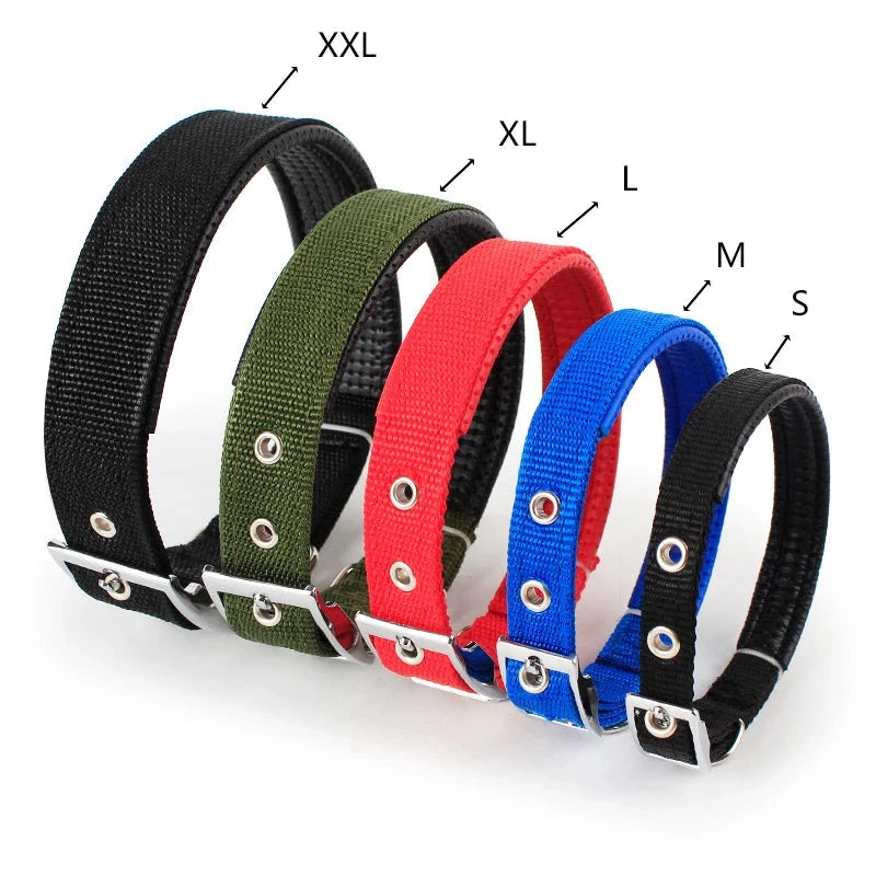 Solid Nylon Dog Collar - Durable & Adjustable for Small, Medium & Large Dogs - Dog Store Online