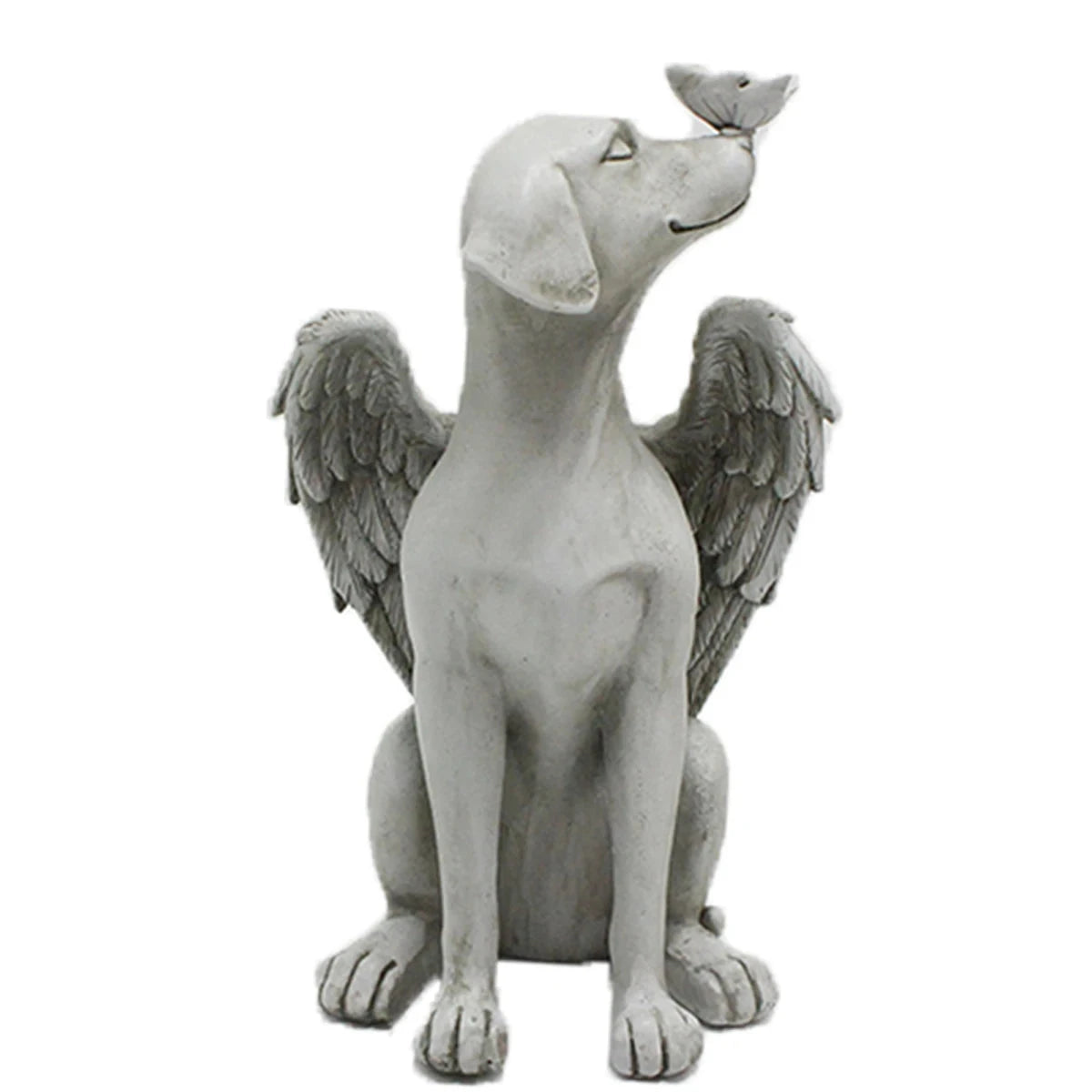 Angel Dog Memorial Statue – Elegant Pet Memorial Stone for Dog Bereavement - Dog Store Online